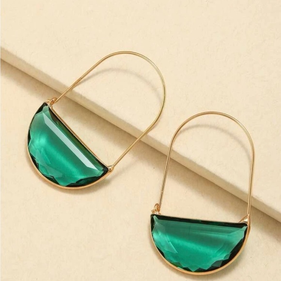Anthropologie Crescent Hoop earrings - Picture 3 of 4